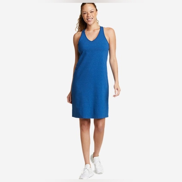 EDDIE BAUER Meadow Trail Tank Dress - 2X Pacific Blue - Picture 1 of 8